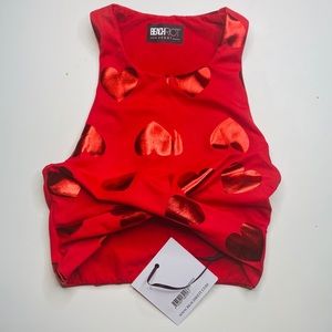 SOLD OUT Beach Riot Red Heart Crop Small